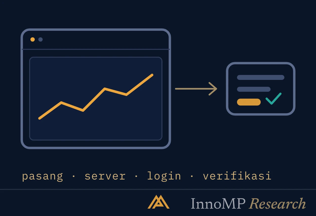 Ilustrasi sampul InnoMP Research — MetaTrader 5, terhubung